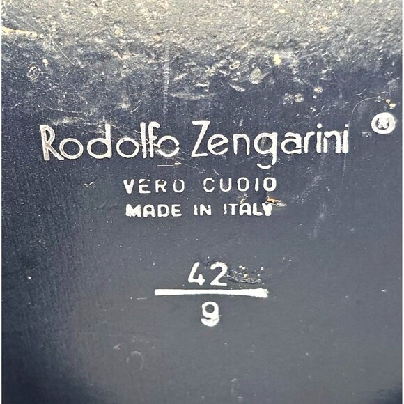 Rodolfo Zengarini Men's Burgundy Leather Monk Strap Buckle Loafers Sz 42 (9) 103 - Picture 8 of 16